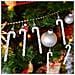 Set Di 6 Ornamenti Natalizi A Forma Di Bastoncino Di Zucchero - Decorazioni Festive Silver - Foto miniatura 4