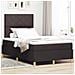 Letto a molle con materasso Marrone scuro 120 x 200 cm Tessuto - Foto miniatura 2