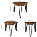 Tavolini da caffè rustici TABLES 3 pezzi per soggiorno x3 - Foto miniatura 4