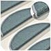Tappetini per scale 30 pz 56x17x3 cm Blu mare Semicircolari - Foto miniatura 5