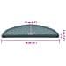 Tappetini per scale 30 pz 56x17x3 cm Blu mare Semicircolari - Foto miniatura 8