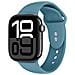 Bracciale Per Apple Watch 44 / 45 / 46 / 49mm In Silicone Liquido, Blu Marine - Foto miniatura 1