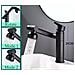 Rubinetto per lavabo da bagno, Blackswan, tipo M331, modello alto, nero opaco, girevole, con 2 modalità e beccuccio mobile, misura 30 cm - Foto miniatura 2