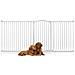 Bettacare Cancelletto Per Cani Extra Alto Con Parte Superiore Incurvata, 225cm - 234cm, Bianco Opaco, Extra Alto Con 100cm Di Altezza - Foto miniatura 1