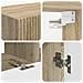 Set mobile TV 6 pcs Rovere Sonoma Legno multistrato - Foto miniatura 9