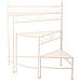 Supporto 3 Ripiani Per Pentole In Ferro Battuto Bianco 55x30x61 - Foto miniatura 1