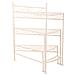 Supporto 3 Ripiani Per Pentole In Ferro Battuto Bianco 55x30x61 - Foto miniatura 2