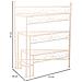 Supporto 3 Ripiani Per Pentole In Ferro Battuto Bianco 55x30x61 - Foto miniatura 3
