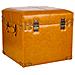 Sgabello Con Cassetti In Similpelle Arancione 38x38x35h - Foto miniatura 4