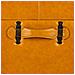 Sgabello Con Cassetti In Similpelle Arancione 38x38x35h - Foto miniatura 5