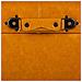 Sgabello Con Cassetti In Similpelle Arancione 38x38x35h - Foto miniatura 7