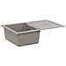 Lavello Grigio 780 x 500 mm 80% Quarzo e 20% Resina - Foto miniatura 1