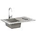 Lavello Grigio 780 x 500 mm 80% Quarzo e 20% Resina - Foto miniatura 2