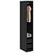 Guardaroba Rovere Nero 50 x 30 x 200 cm Legno multistrato - Foto miniatura 3