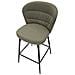 Set Di 2 Sgabelli Alti Vkh433-verde-metallo-52x59x108 Cm - Foto miniatura 4