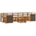Set di divani da esterno 8 pcs Naturale - Foto miniatura 1