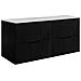 Mobile sottolavabo per bagno, Beige, 120 cm, 4 cassetti con chiusura ammortizzata, Mobili da bagno moderni - Foto miniatura 1