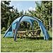 Tenda da trekking con telo impermeabile 2 persona Blu - Foto miniatura 3