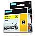 Nastro Autoadesivo per Etichettatrice Formato 19 mm x 5.5 m Nero su Giallo - Foto miniatura 4