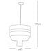 I-CHIGNON / S40 - Lampadario a sospensione circolare con cristalli 60 watt E27 - Foto miniatura 7