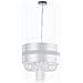 I-CHIGNON / S40 - Lampadario a sospensione circolare con cristalli 60 watt E27 - Foto miniatura 1
