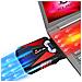 Cool Universal Raffreddatore Per Pc Portatile - Ventola Ad Alte Prestazioni Per Una Veloce Azione Di Raffreddamento - Estrattore Di Aria Calda Usb (rosso)  - Foto miniatura 1