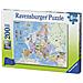 Puzzle Xxl 200p Europe Card - Foto miniatura 1