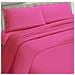 Set Completo Lenzuola 100% Microfibra - Matrimoniale, Lenzuolo Sopra 240 X 290 Cm, Lenzuolo Sotto 160/170 X 190/200 X 25 Cm, 2 Federe 52 X 82 Cm - Fuxia - Foto miniatura 1