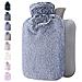 Borsa Dellacqua Calda Con Fluffy Cover - Morbido Premium Copertina Faux Fur - 1.8l Grande Capacit - Sacchetto Di Acqua Calda Per Notti Accogliente Sollievo Dal Dolore Schiena Collo E Spalle - Grande Regalo Per Le Donne (blu)  - Foto miniatura 1