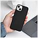 Cover Iphone 13 Resistente Silicone Gel Sottile Leggera Nera - Foto miniatura 3