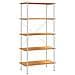 Scaffale con 5 Mensole Bianco e Rovere 80x40x163 cm - Foto miniatura 2