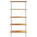 Scaffale con 5 Mensole Bianco e Rovere 80x40x163 cm - Foto miniatura 3