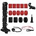 Set Marca Surewo Per Il Montaggio Della Videocamera Gopro Hero 10/9/8/7/6/5 Sul Casco Da Moto, Colore Nero - Foto miniatura 1