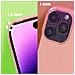 Cover Per Iphone 14 Pro Ibrida Semirigida Sottile Leggera Rosa Chiaro - Foto miniatura 3