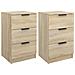 Comodini 2 Pz Rovere Sonoma 40x36x65 Cm - Foto miniatura 1