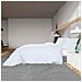 Set Copripiumino Bianco 260x240 Cm In Microfibra Leggera - Foto miniatura 4