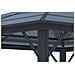 Gazebo Da Giardino In Alluminio Grace 350s350 Grigio Antracite - Foto miniatura 3