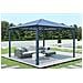 Gazebo Da Giardino In Alluminio Grace 350s350 Grigio Antracite - Foto miniatura 1