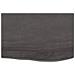 Piano Tavolo Marrone Scuro 60x40x2cm Rovere Massello Trattato - Foto miniatura 3