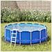 Telo Sotto Piscina Grigio Chiaro 306 Cm Geotessile Poliestere - Foto miniatura 1