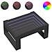 Tavolino Da Salotto Con Led Infinity Nero 70x53x30 Cm - Foto miniatura 2