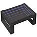 Tavolino Da Salotto Con Led Infinity Nero 70x53x30 Cm - Foto miniatura 3