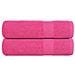 Asciugamani Doccia 2 Pz Rosa 70x140 Cm 360 G /m 100% Cotone - Foto miniatura 1
