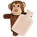 Borsa Dell'acqua Calda Rimovibile In Peluche Da 750 Ml Little Monkey, Marrone - Foto miniatura 1