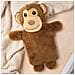 Borsa Dell'acqua Calda Rimovibile In Peluche Da 750 Ml Little Monkey, Marrone - Foto miniatura 2