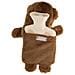 Borsa Dell'acqua Calda Rimovibile In Peluche Da 750 Ml Little Monkey, Marrone - Foto miniatura 4