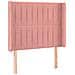 Letto a Molle con Materasso e LED Rosa 80x200 cm in Velluto - Foto miniatura 8