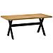 Tavolo Pranzo Noain Gambe A Forma X 180x90x75 Cm Legno Massello - Foto miniatura 7