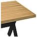 Tavolo Pranzo Noain Gambe A Forma X 180x90x75 Cm Legno Massello - Foto miniatura 9