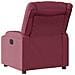 Poltrona Elettrica Reclinabile Rosso Vino in Tessuto - Foto miniatura 8